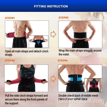 Esercita la cintura elastica dimagrante per la schiena